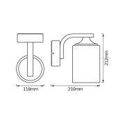 OSRAM udendørs væglampe ENDURA CLASSIC LANTERN CYLINDER sort