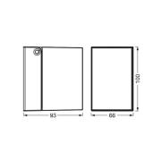 OSRAM udendørs væglampe ENDURA CLASSIC CUBE, sølvmetal IP44