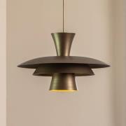 Hængelampe Plato, titanfarvet, metal, Ø 38 cm, E27