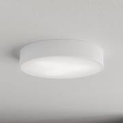 Loftlampe Cleo 400, hvid, sensor, IP54, Ø 40 cm, metal