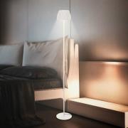 LED-gulvlampe Loca, antik hvid, højde 123 cm, plast/metal