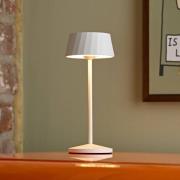 LED-bordlampe med batteri Facetta, 3-sæt, hvid, 22 cm, IP44