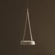 LED-hængelampe Mahina, hvid, Ø 17 cm, metal, CCT