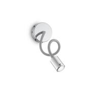 Ideal Lux LED-væglampe Focus 1, kromfarvet, 55 cm