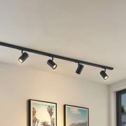 Lindby skinnesystem Linaro GU10 sort 4 x 10 W