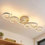 Lucande Admira LED-loftlampe, 101 cm nikkel