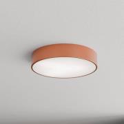 Loftlampe Cleo 400, kobber, sensor, IP54, Ø 40 cm, metal