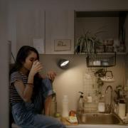 OSRAM LED-batteridrevet væglampe NIGHTLUX CONE, sort, touchdim