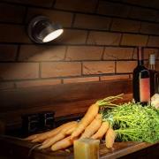 OSRAM LED-batteridrevet væglampe NIGHTLUX ROUND, sort, touchdim