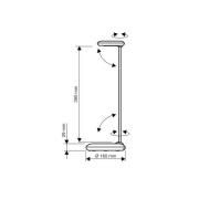 LED-skrivebordslampe MAULstudy, sølvfarvet, 49 cm, E27