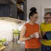 OSRAM LED-underskabsbelysning panel 30 x 10 cm sort CCT dæmpbar