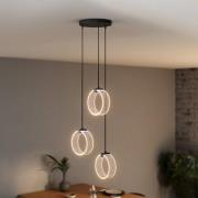 OSRAM LED-hængelampe Decor Circle, 3 lyskilder rund, CCT, sort