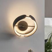 OSRAM LED-væglampe Decor Curve Felt, grå, filt, 3.000 K