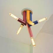 OSRAM loftlampe Decor Straw, 5 lyskilder, stål, farvet, E27