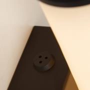 LED-væglampe til badeværelset Wales sort/marmoreret 35 cm stål/harpiks