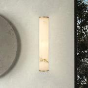 LED-væglampe til badeværelset Wales, guld/marmoreret, 35 cm stål/harpi...