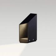 MARSET LED-sokkellampe Domus, højde 26 cm, sort, aluminium