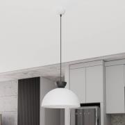 Pendellampe Lunaro, hvid, Ø 40 cm, metal