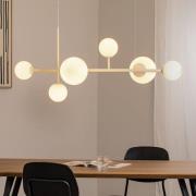 Hængelampe Dione, opal/creme, 6 lyskilder