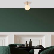 Loftlampe Well, guldfarvet, glas, Ø 20 cm, E14