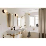 Nuura væglampe Liila 1, Ø 16 cm, IP44, sort/opal