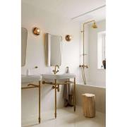 Nuura væglampe Liila 1, Ø 16,5 cm, IP44, bronze/klar