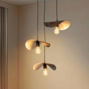 Hængelampe Eger, 3 lyskilder, sort, metal, Ø 50 cm