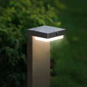 LED-akkudrevet udendørs gangbelysning 800104, antracit, IP44, sensor