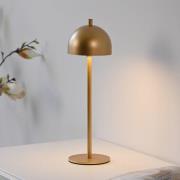 Schöner Wohnen LED-bordlampe med batteri Bellies, guldfarvet, IP54