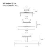 UMAGE LED-loftlampe Asteria UP PLUS, antracit Ø 31 cm CCT