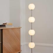 UMAGE LED-gulvlampe Audrey, stålfarvet, højde 128 cm, 4 lyskilder