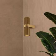 Væglampe DYNAMICS, guldfarvet, højde 23 cm, metal op/ned