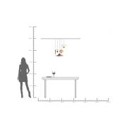 KARE hængelampe Cappelli, flerfarvet, Ø 50 cm, G9