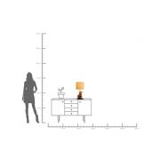 KARE bordlampe Nature Flame, drivtømmer, 56 cm, E27