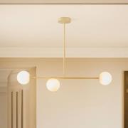 Loftlampe Gama, 3 lyskilder, guld