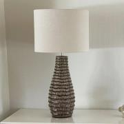 By Rydens bordlampe Bartha, brun/beige, højde 74 cm