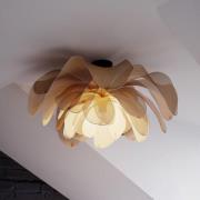 By Rydens Loftlampe Lou Lou, natur, Ø 80 cm, tekstil