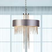 Pendellampe Alina, grå, metal, Ø 40 cm, E14