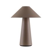 Globen Lighting Akku-bordlampe Cannes, brun, 26 cm, IP44