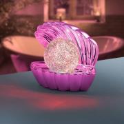 LED-bordlampe Shelly, pink, plast, 18 cm, RGB