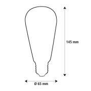 SEGULA LED Elegant Line E27 5W Rustika 2.200 K Filament dæmpbar