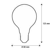 SEGULA LED Elegant Line E27 3W G80 2.200 K Filament dæmpbar