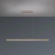 Bopp LED-hængelampe Nano 2.0, længde 140 cm, taupe, metal