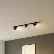 Lindby skinnesystem Linaro, 3-delt sæt Brinja, LED, sort