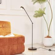 Lindby gulvlampe Jyla, 88 cm, sort mat, GX53, fleksibel