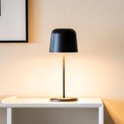LED-batteridrevet bordlampe Biot, sort, højde 30 cm, IP54, USB