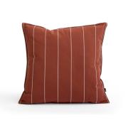 HAY Pude Terrazza, terrakotta smalstripet, 60 x 60 cm