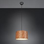 Hængelampe Pardina, brun plettet/sort, Ø 40 cm, metal