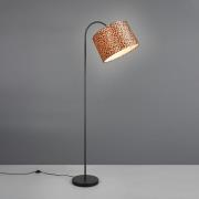 Gulvlampe Pardina brun plettet/sort Højde 207 cm Metal