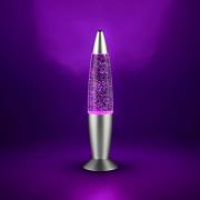 LED-bordlampe FAME, titanfarvet, højde 35 cm, RGB, USB